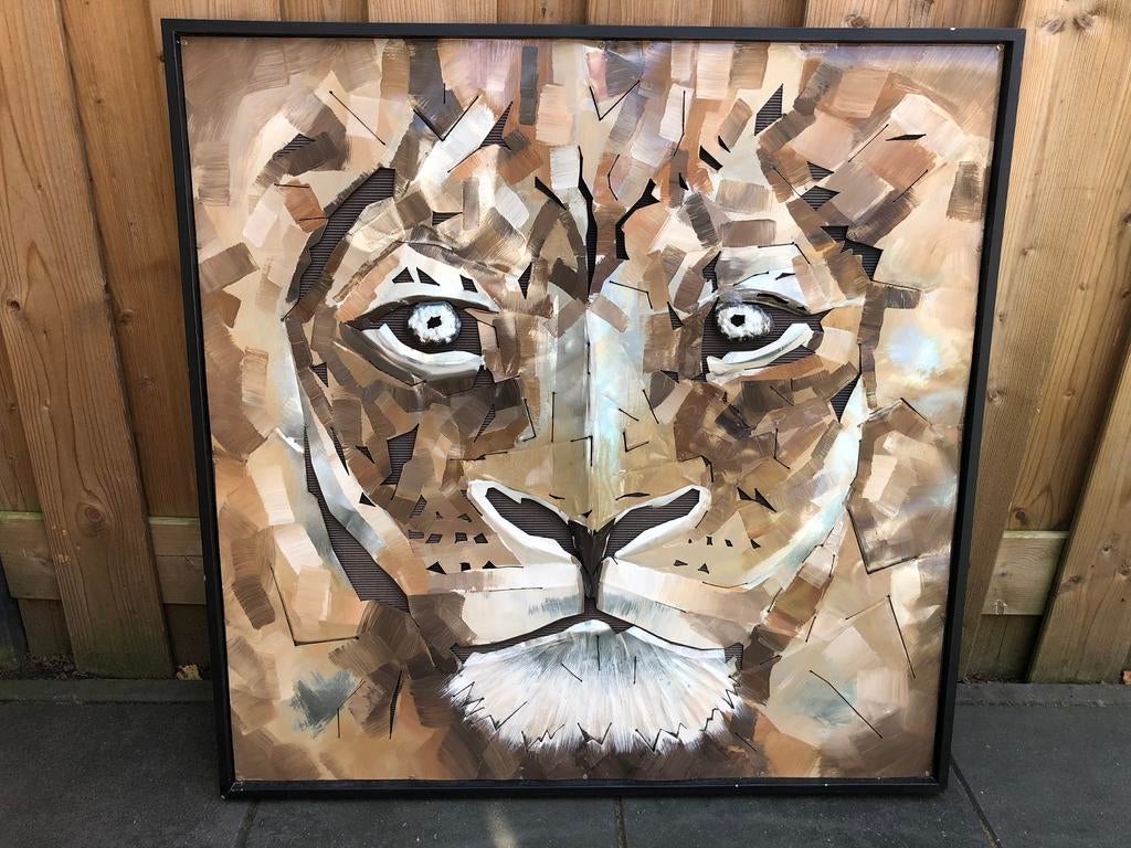 Schilderij 3D Metaal, Ophalen