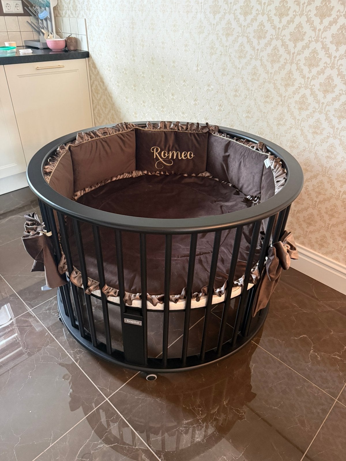 Bopita box rond zgan., Kinderen en Baby's, Boxen, Ophalen, Zo goed als nieuw, Rond