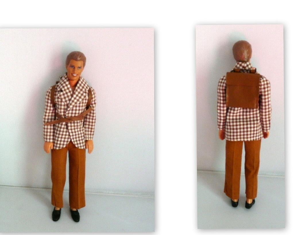 Barbie # Ken  Fashionistas pop met rugzak - foto's, Ophalen of Verzenden, Zo goed als nieuw, Barbie