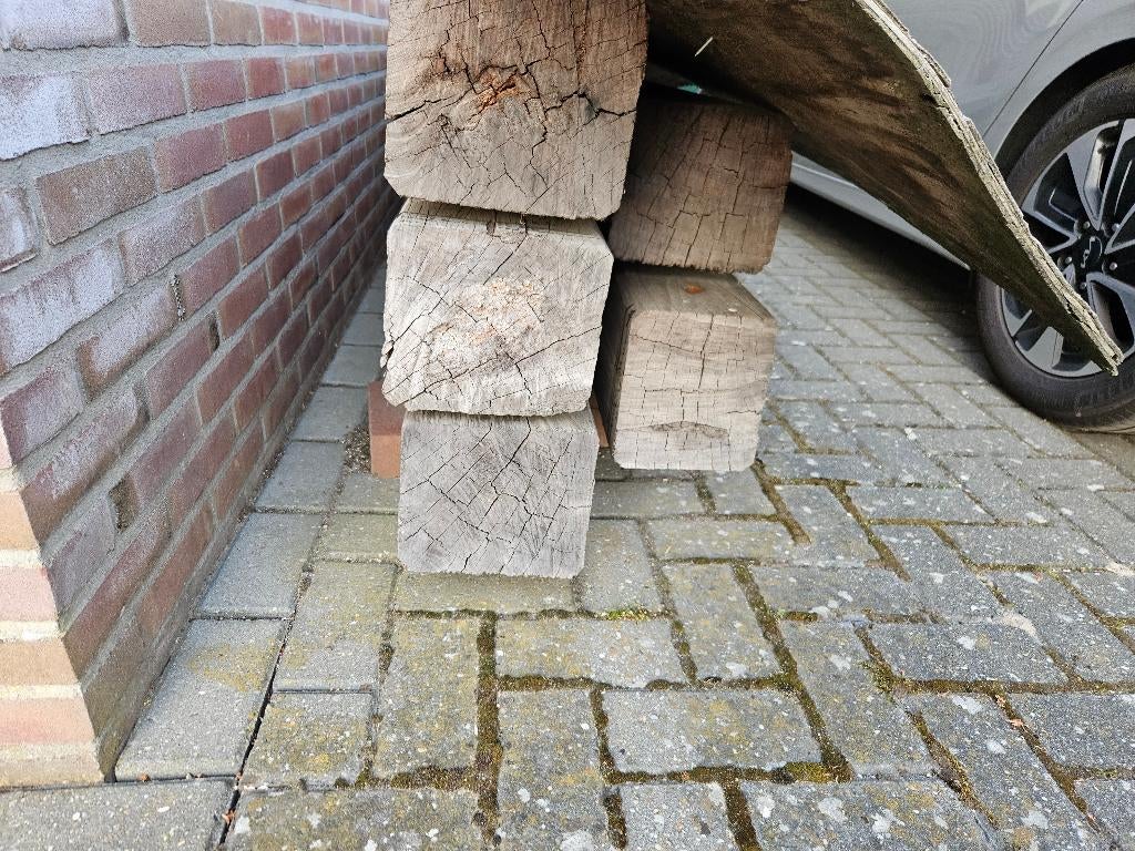 Azobe balken 20 X 20 cm, Ophalen, 250 cm of meer, Balken, Hardhout