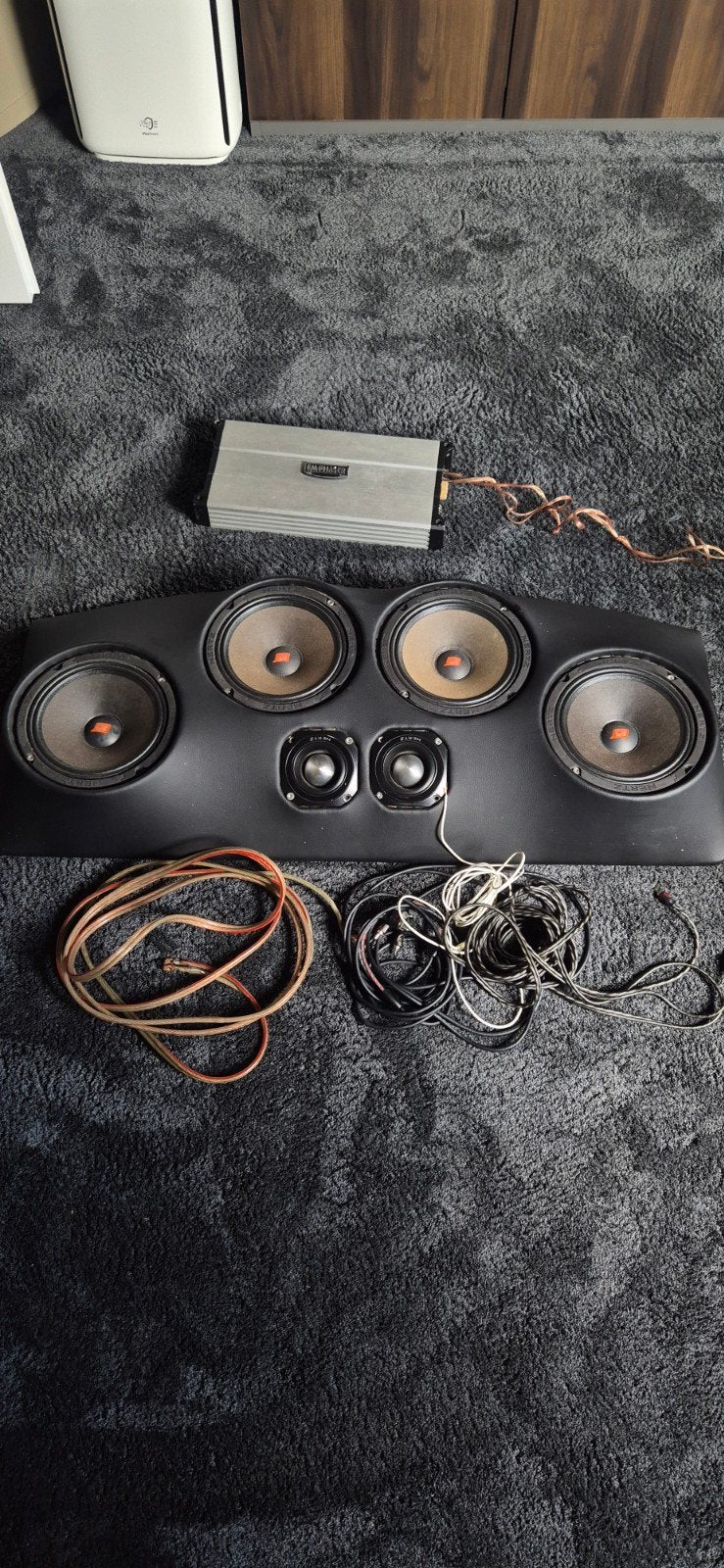 Hoedenplank subwoofer en tweeters inclusief versterker, Ophalen
