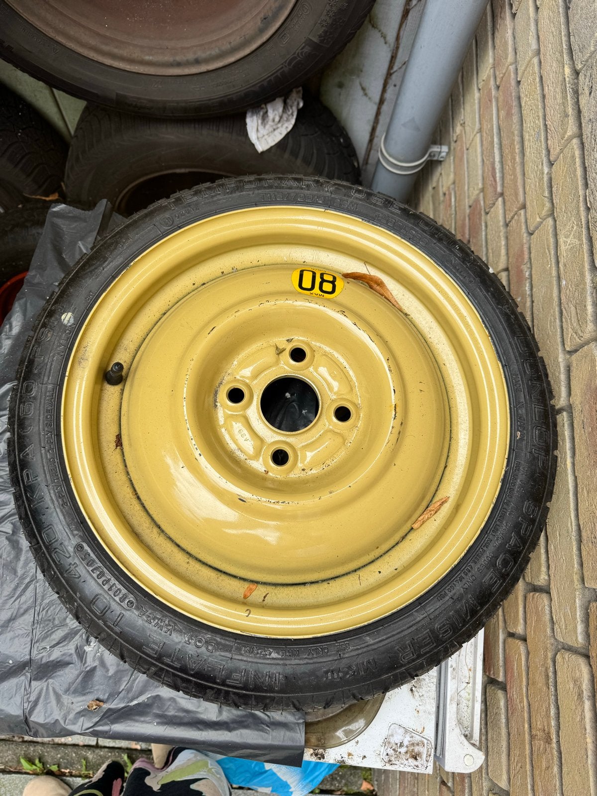 Reservewiel met band - 14 inch, Auto diversen, Ophalen of Verzenden, Gebruikt