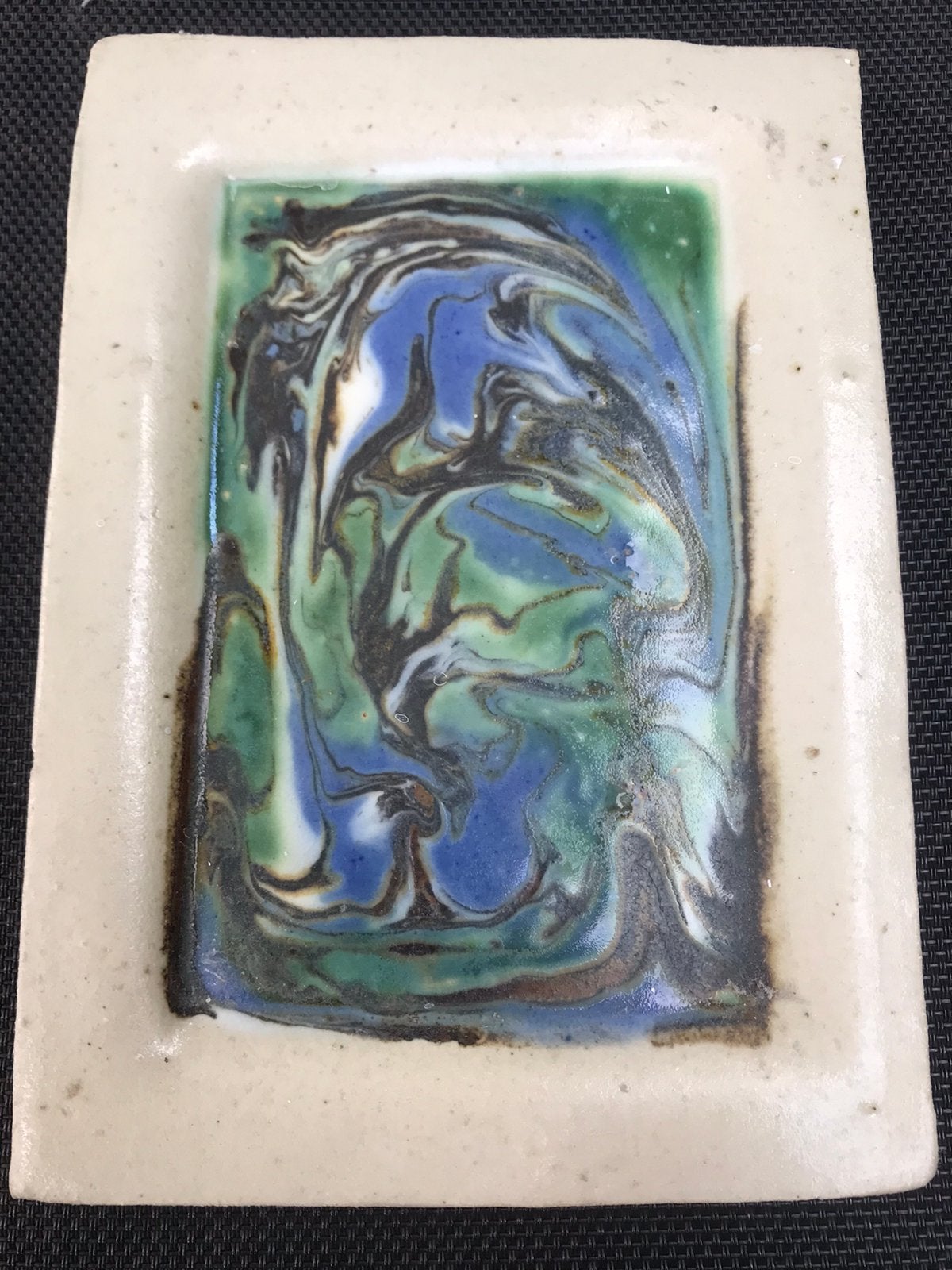 Handgemaakt keramisch schaaltje “Marble”, Ophalen of Verzenden, Nieuw, Rond, Porselein of Keramiek