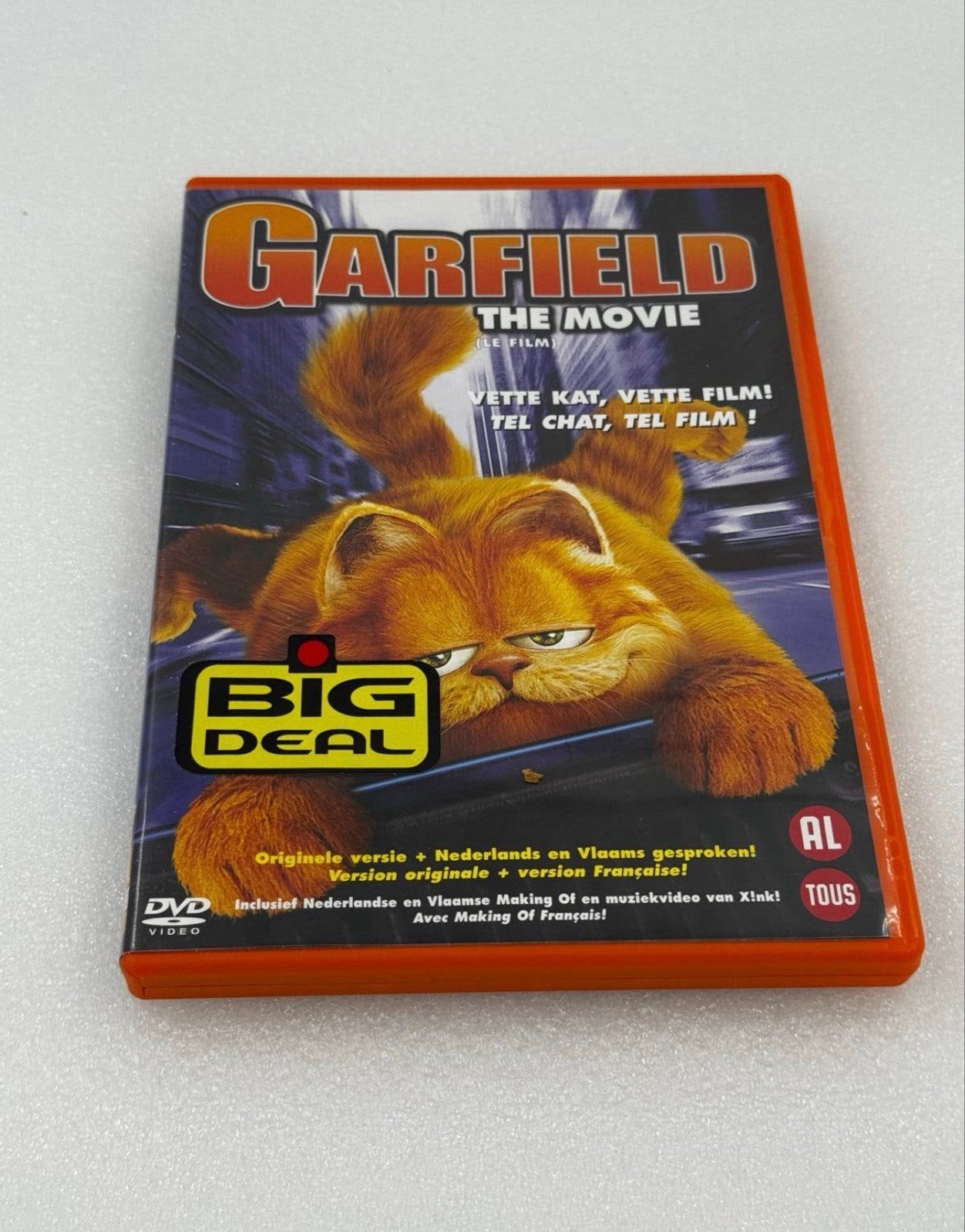 Garfield The Movie DVD - Nederlands en Vlaams gesproken!, Bonusmateriaal, Alle leeftijden, Nederlands, Zo goed als nieuw