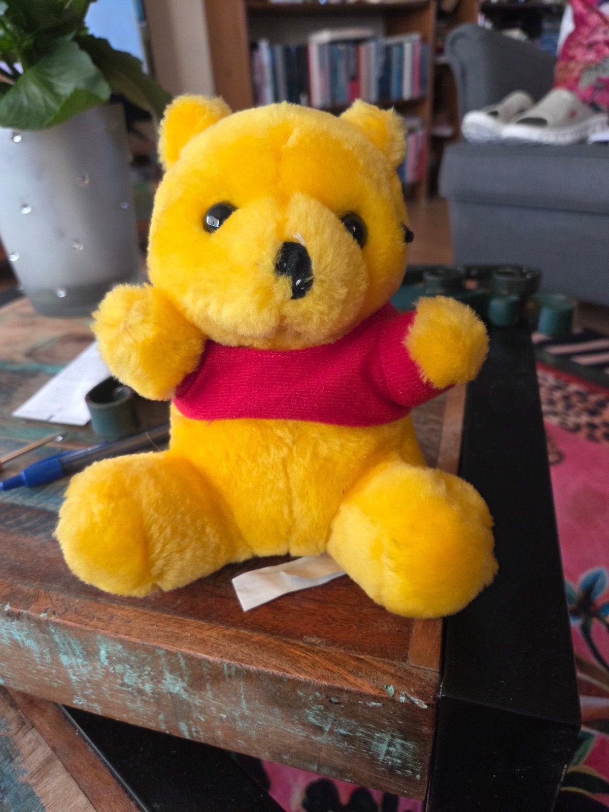 Winnie de pooh knuffel, Gebruikt, Overige merken, Geel, Beer