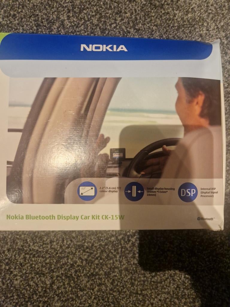 Nokia Bluetooth Display Carkit CK-15W, Complete carkit, Ophalen of Verzenden, Zo goed als nieuw, Inbouw
