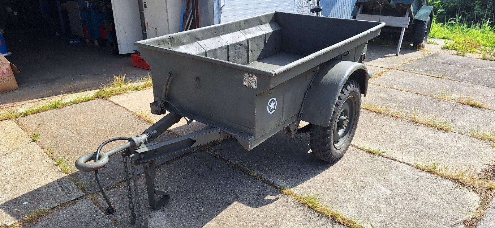 aanhanger 1/4  ton jeep bantam., Ophalen, Landmacht, Amerika