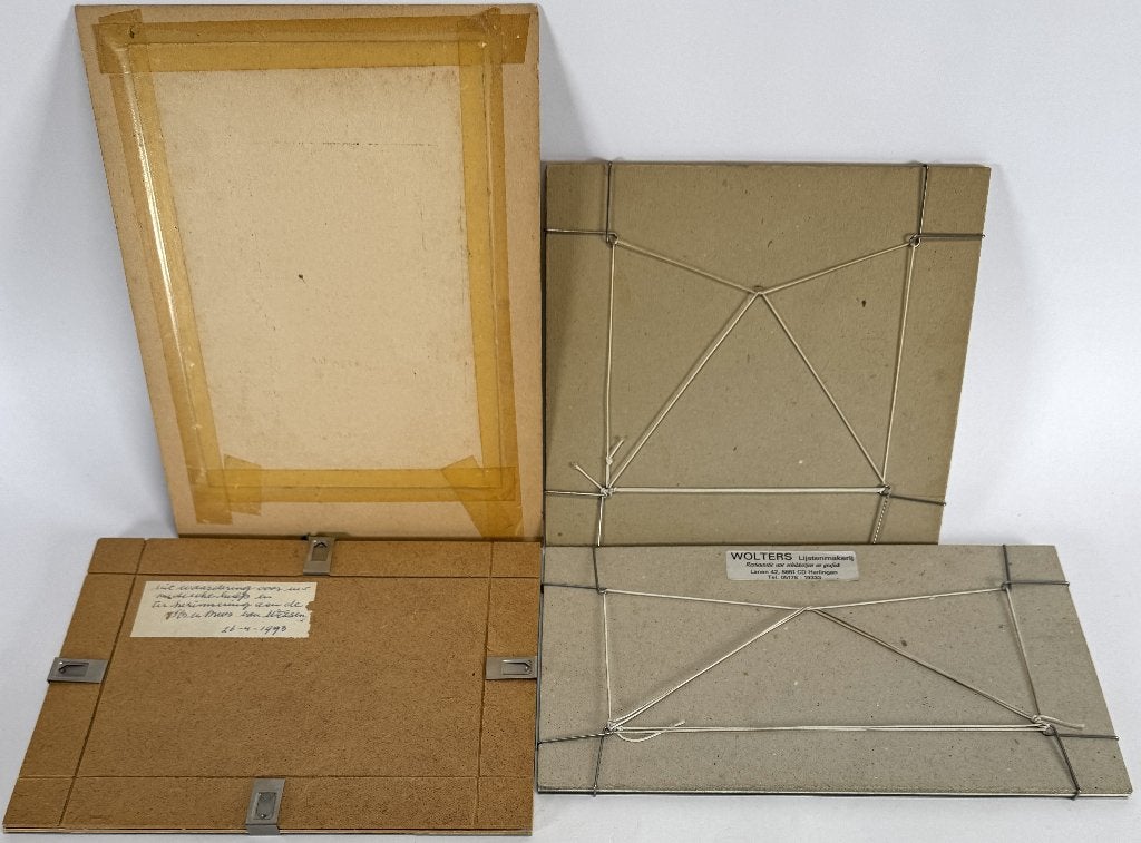 185. Portretten, insectenstudie en stadsgezicht, ca. 1970, Antiek en Kunst, Ophalen