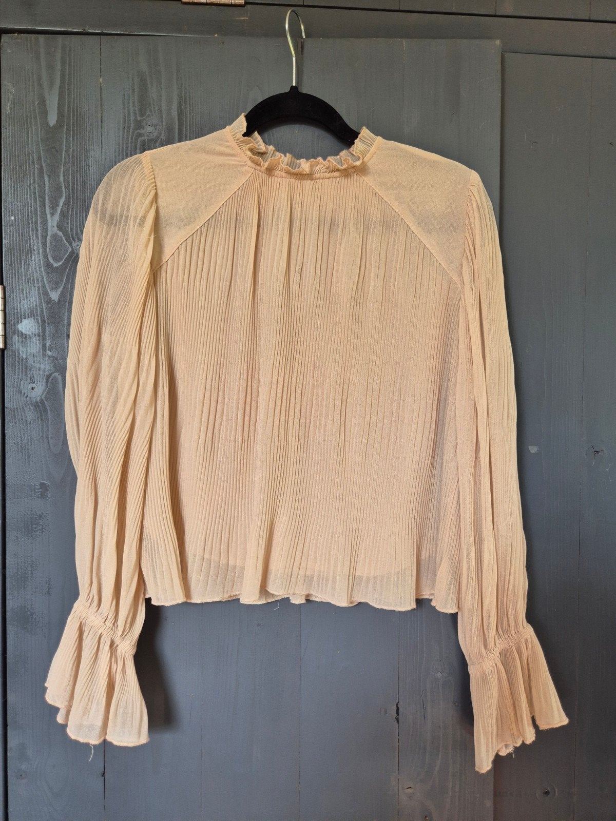 Beige shirt ZARA maat S, Ophalen of Verzenden, Maat 36 (S), Gedragen, Zara