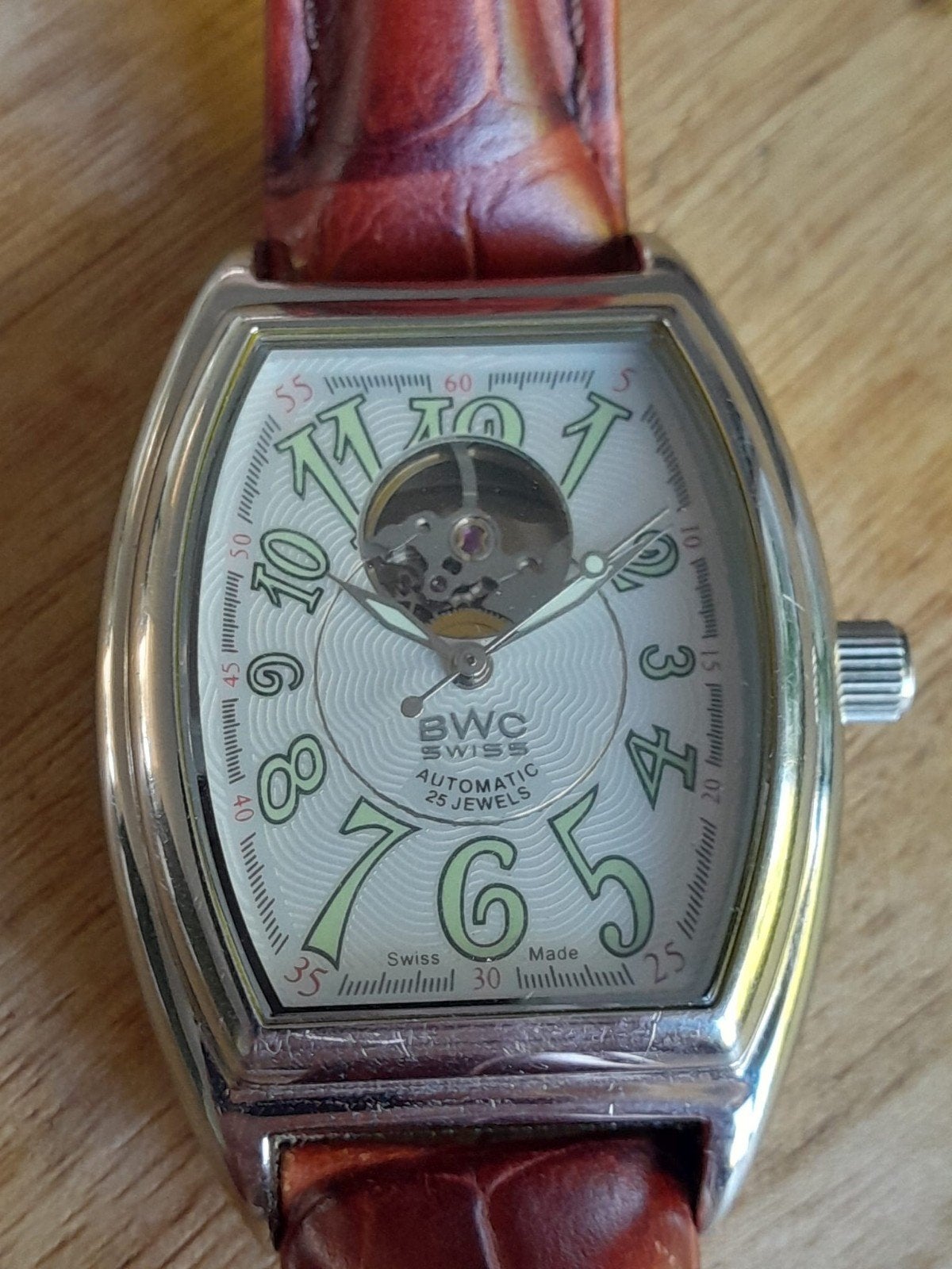 BWC Swiss Made Automatisch Horloge met Open Hart ETA Uurwerk, Sieraden, Tassen en Uiterlijk, Horloges | Heren, Overige merken