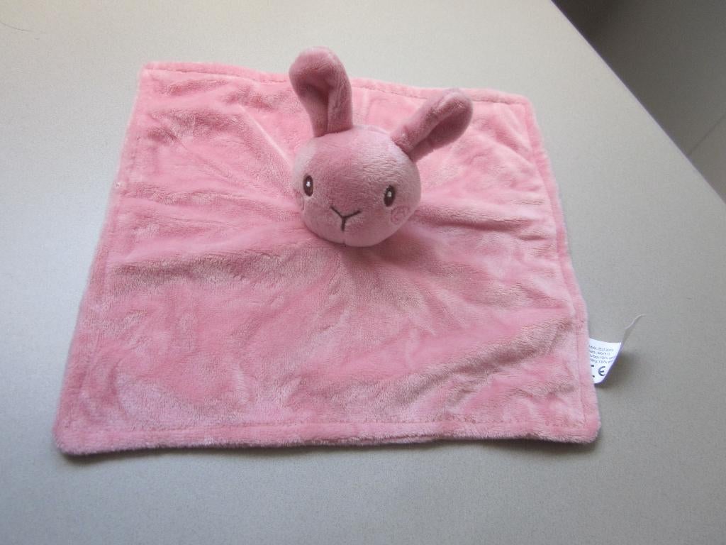 Wibra Supermarkt roze superzacht pluche knuffeldoek konijn, Overige merken, Overige karakters, Ophalen of Verzenden, Middelgroot (20 tot 80 cm)