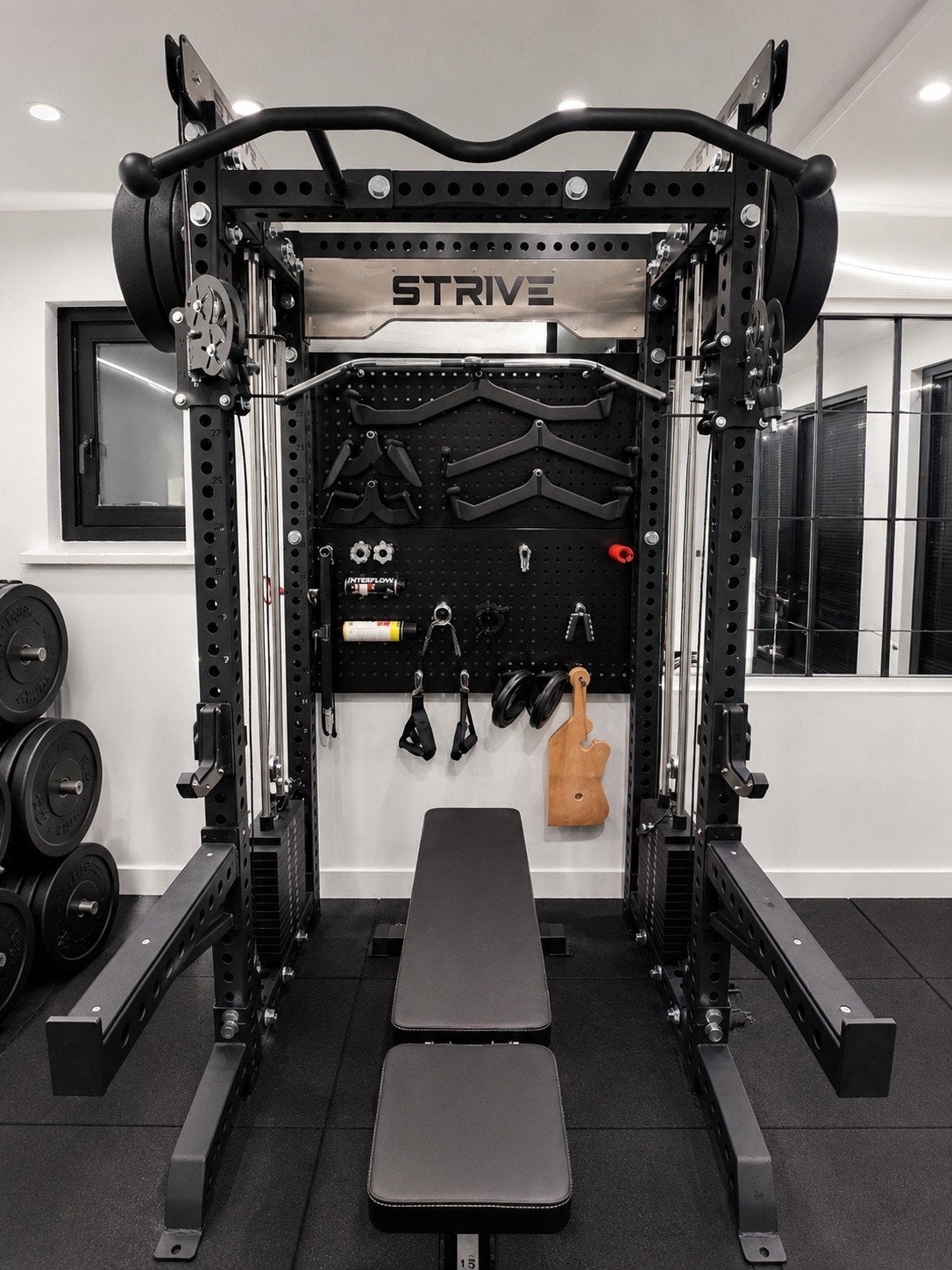 Strive Squat rack met cable cross 70 kg stack - Nieuw, Sport en Fitness, Benen, Krachtstation, Verkoop@destaca.nl, Ouderijks