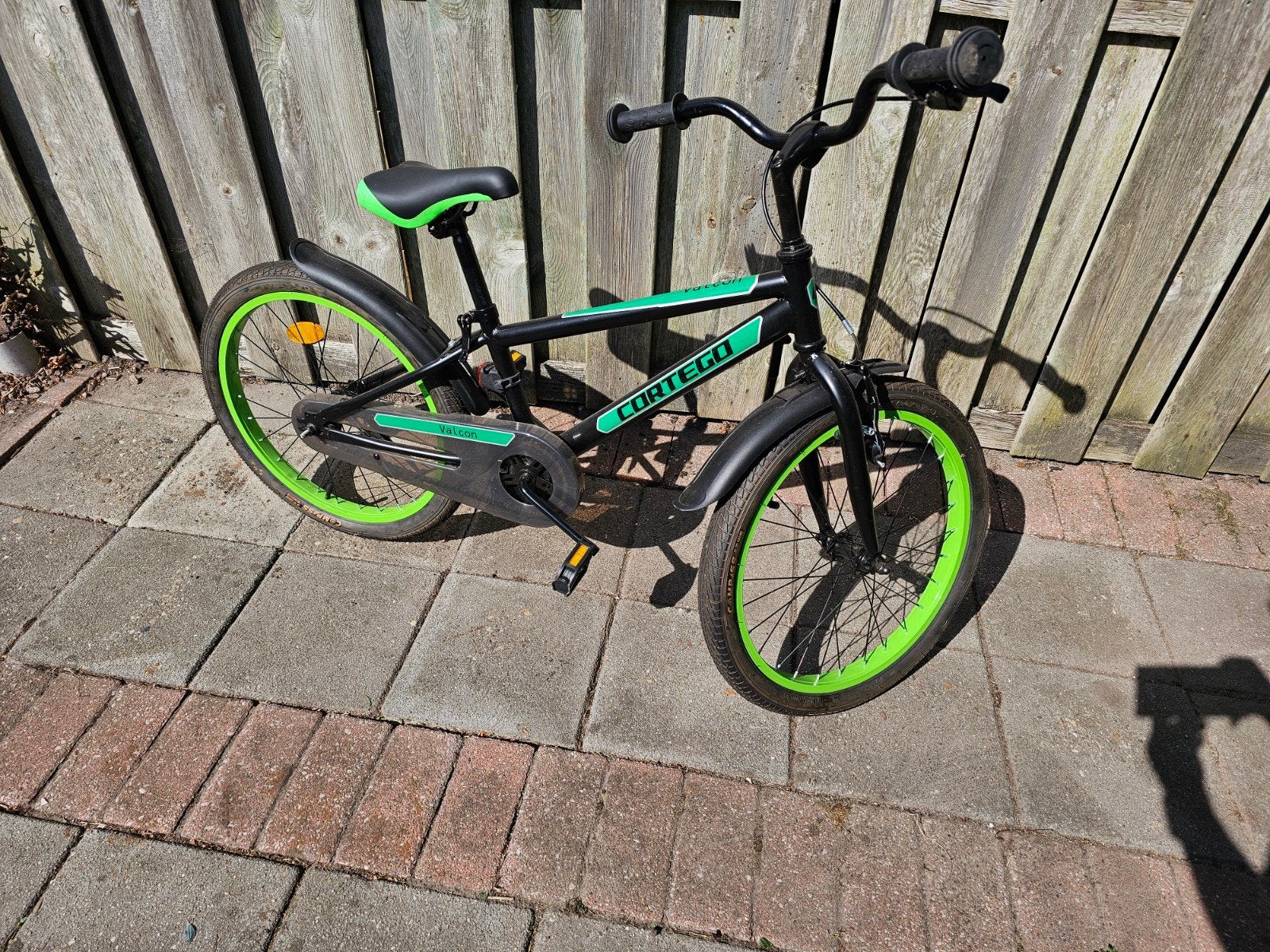 Cortego Valcon Jongensfiets 20 Inch Groen, Ophalen, Terugtraprem, Gebruikt, 20 inch