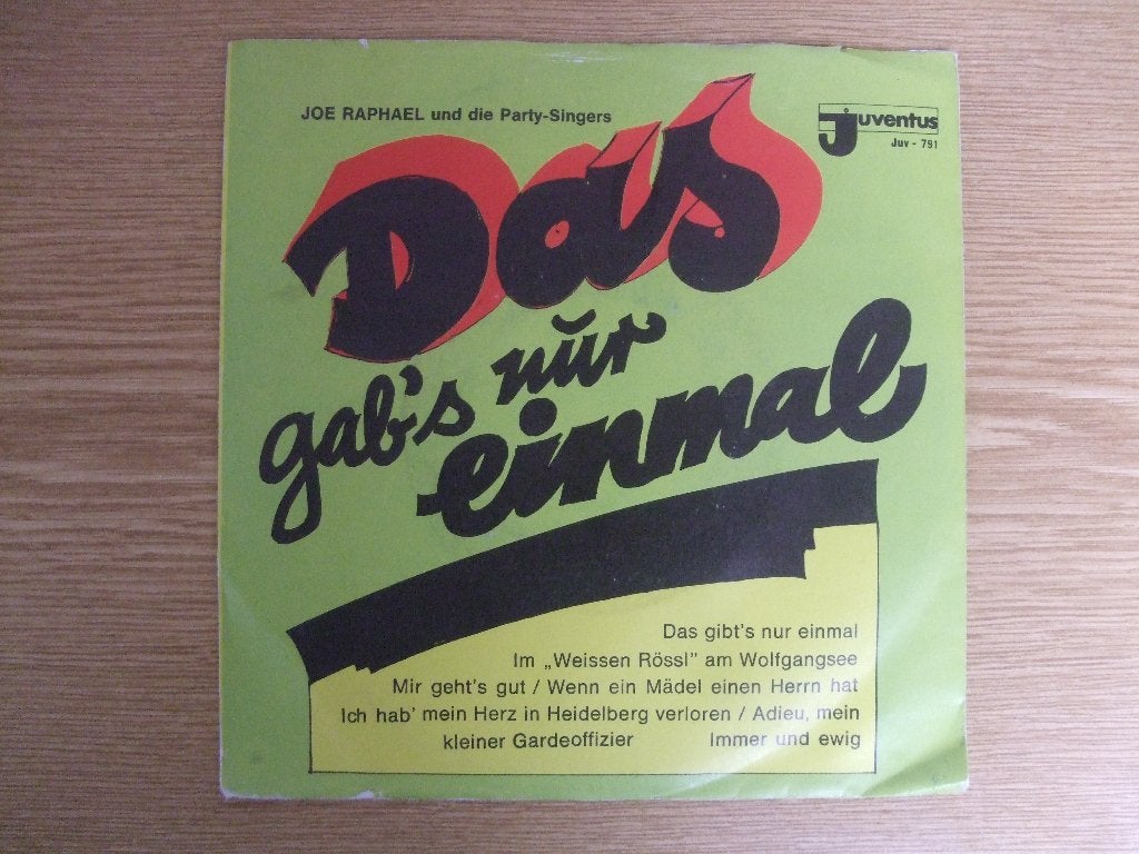 JOE RAPHAEL    DAS GAB'S NUR EINMAL / IMMER UND EWIG, 7 inch, Ophalen of Verzenden, Zo goed als nieuw, Pop