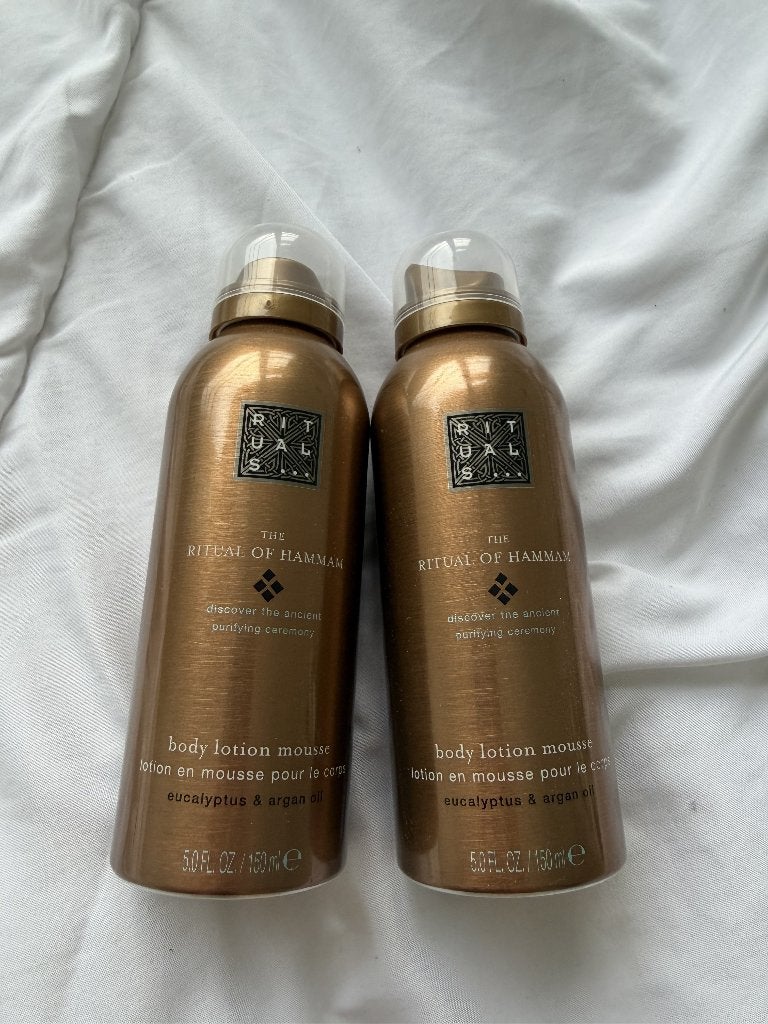2x Rituals Hammam Body Lotion Mousse 150 ml – Nieuw, Ophalen of Verzenden, Nieuw, Bodylotion, Crème of Olie