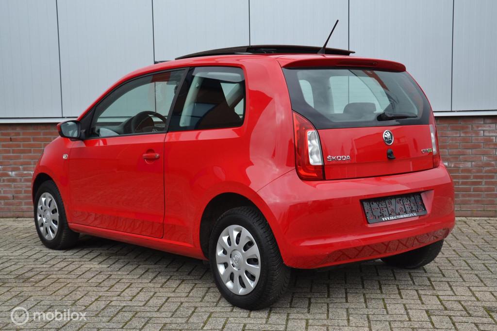 Skoda Citigo 1.0 CNG Greentech Ambition|86.974km|Pano|gas, Auto's, Skoda, Voorwielaandrijving, Stof, Gebruikt, CNG (Aardgas)
