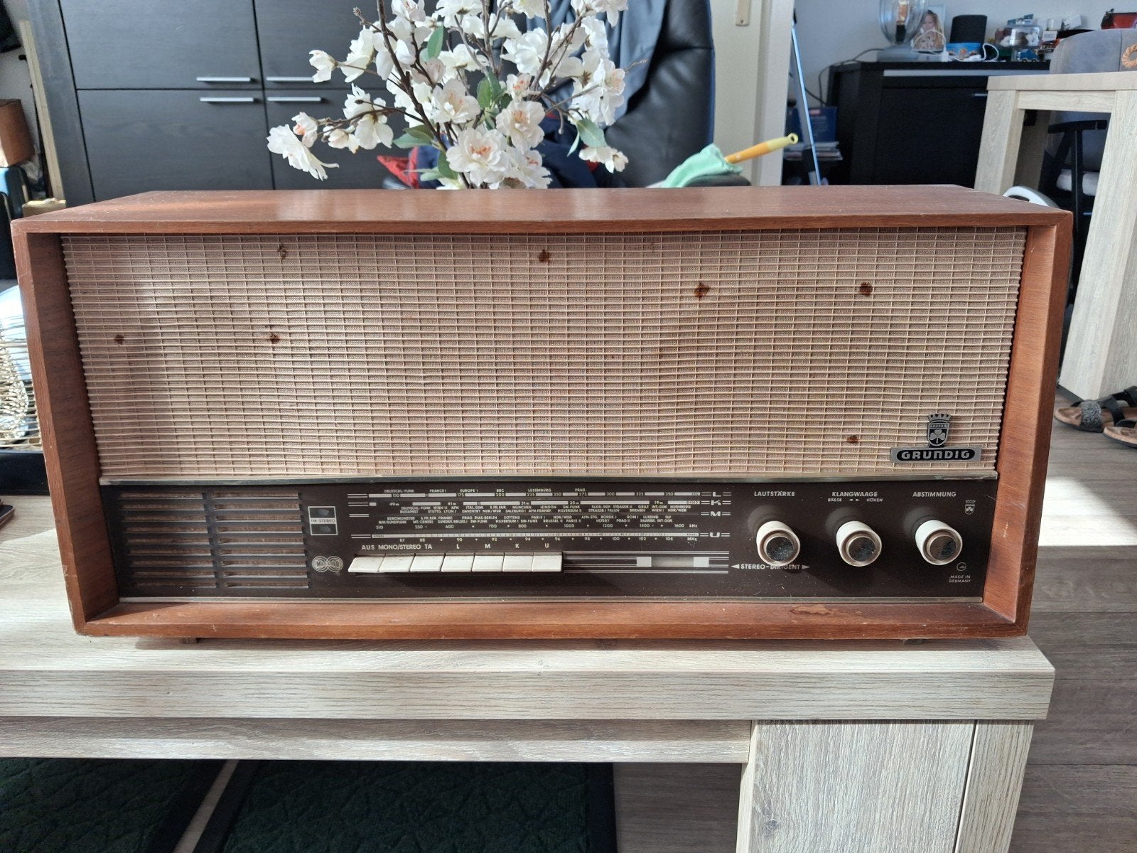 Vintage Grundig Type 4070 Stereo Radio - Jaren '60, Audio, Tv en Foto, Ophalen of Verzenden, Gebruikt, Radio