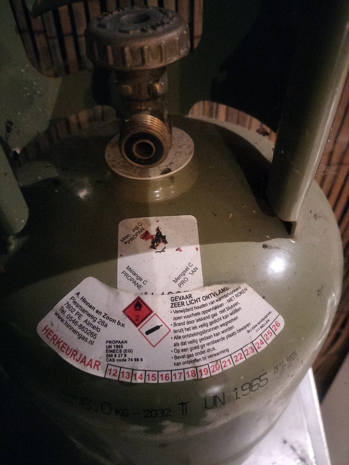 Lege gasfles 6.0 kg - Ideaal voor BBQ of camping