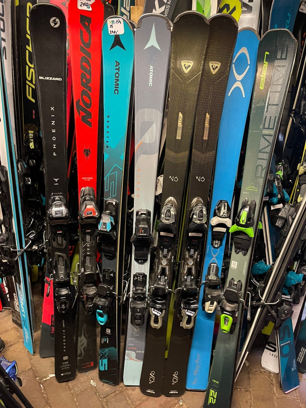 156cm DAMES Rossignol NOVA 6 gold carve skis, 140 tot 160 cm, Rossignol, Ophalen of Verzenden, Zo goed als nieuw