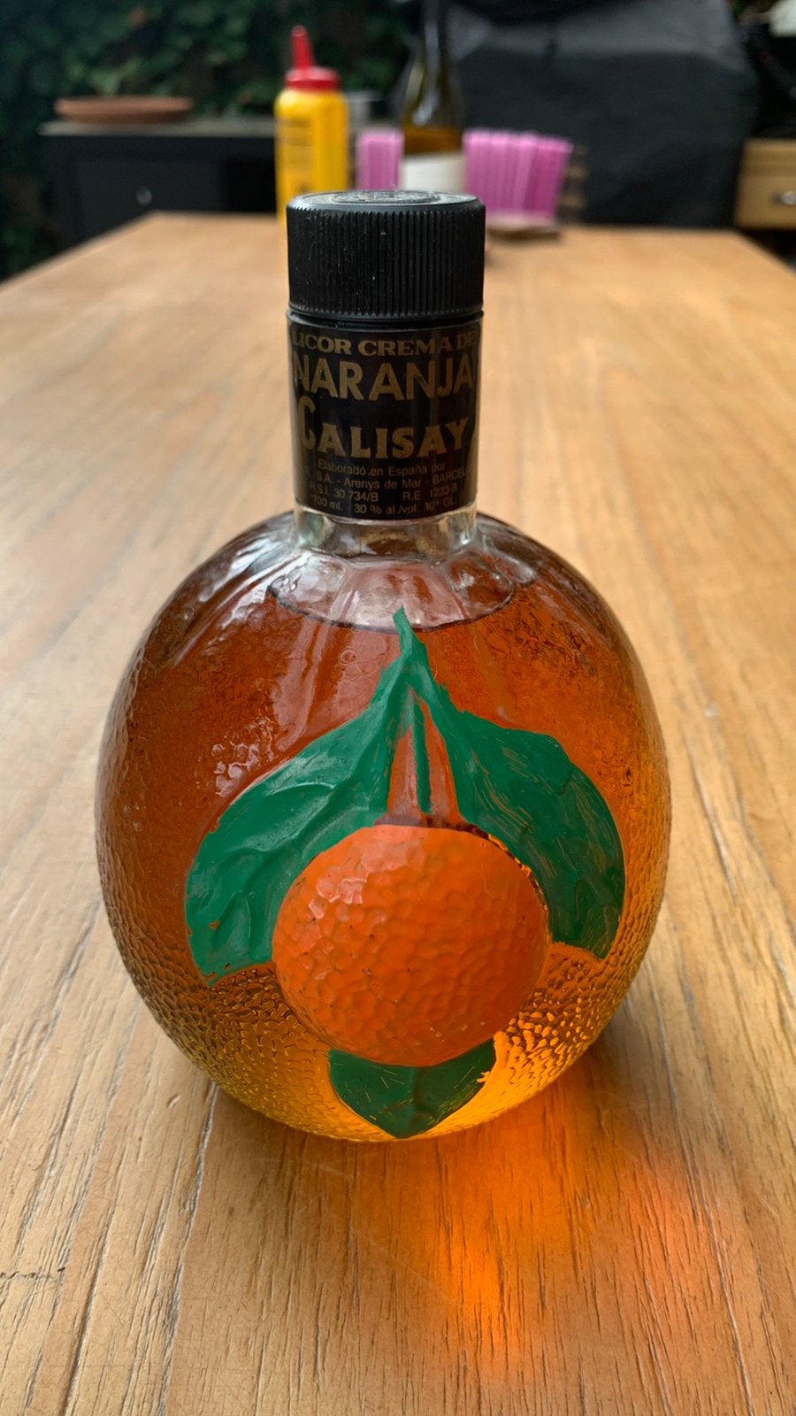 Vintage sinaasappel likeur, Spanje, Overige typen, Nieuw, Ophalen of Verzenden