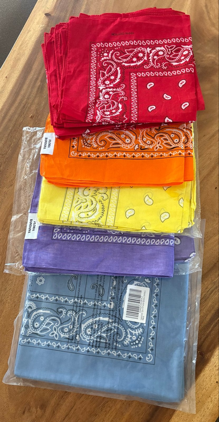 Flora Bandana - 100% Katoen, Kleding | Dames, Overige Dameskleding, Ophalen of Verzenden, Nieuw