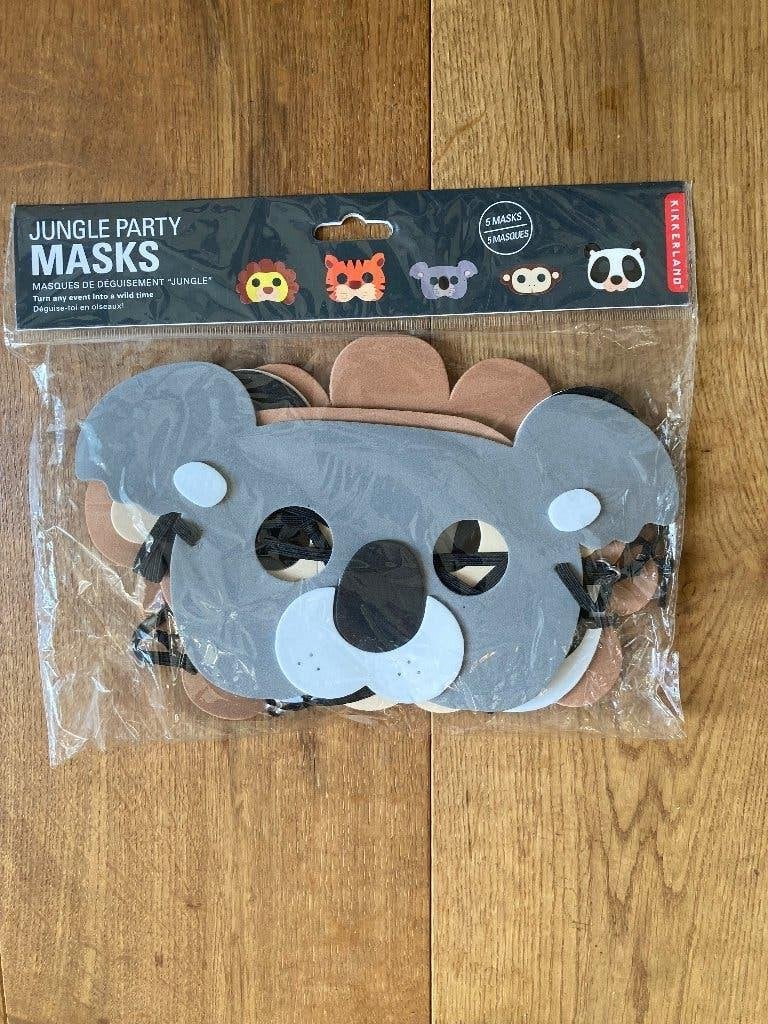 Kikkerland schuimmaskers Jungle Junior, 5 st., Ophalen of Verzenden, Nieuw, 122 t/m 128, Jongen of Meisje