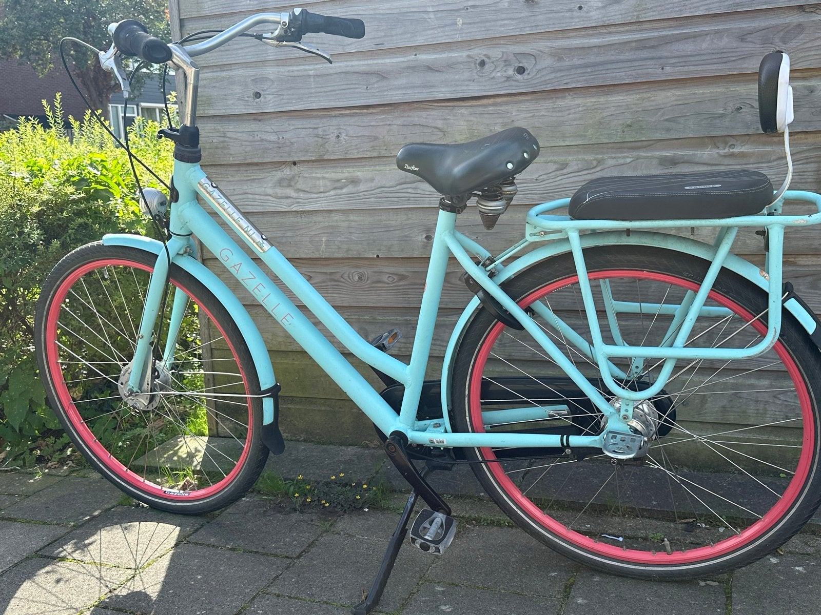 Gazelle Heavy Duty damesfiets met kinderzitje en voordrager, Versnellingen, Ophalen of Verzenden, Gazelle, Trommelrem