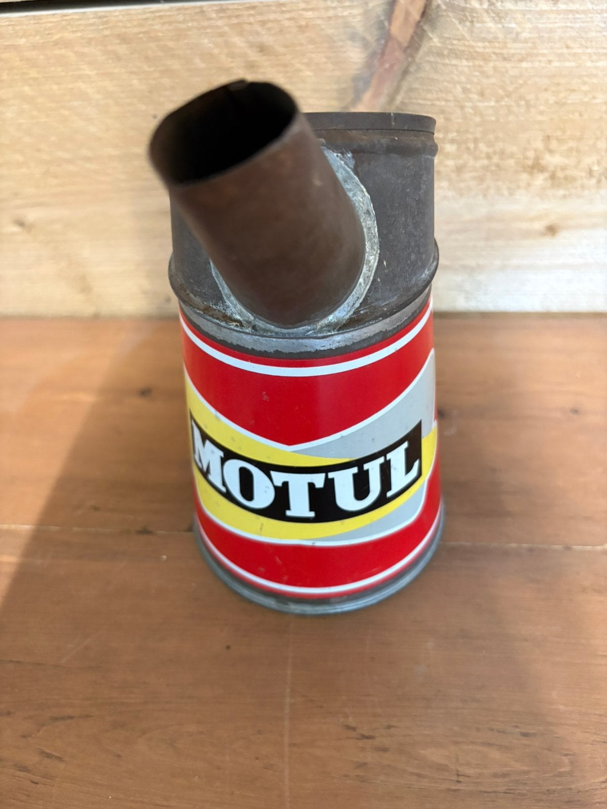 Motul olie schenkkan, Ophalen, Zo goed als nieuw