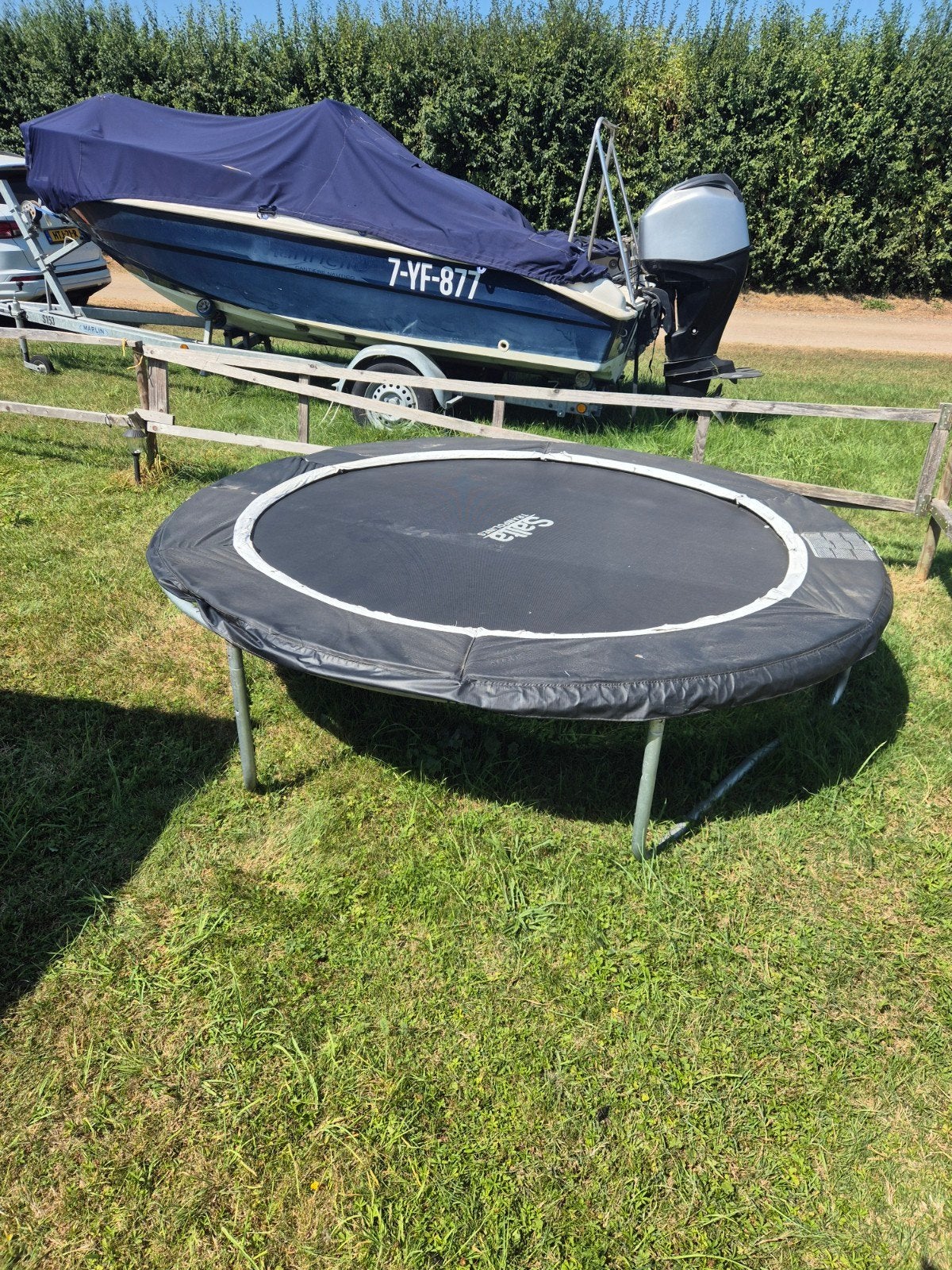 Trampoline 210 cm - Gebruikt, Kinderen en Baby's, Speelgoed | Buiten | Trampolines, Ophalen
