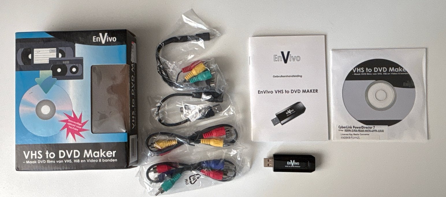 EnVivo VHS to DVD Maker - Digitaliseer je oude banden, Ophalen, Nieuw
