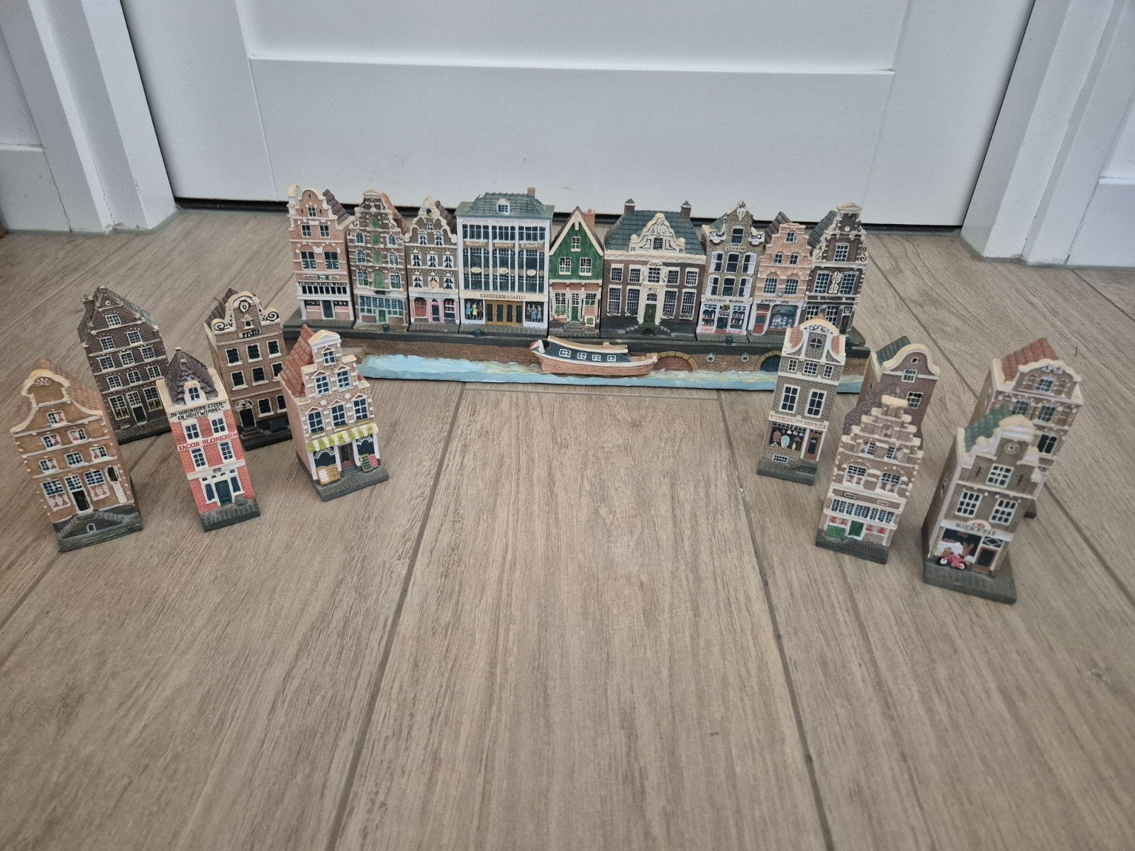 Vintage Amsterdamse huisjes 21 items, Ophalen, Zo goed als nieuw