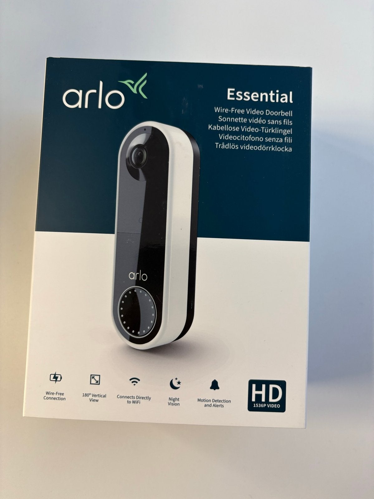 Arlo Essential Draadloze Video Deurbel - Nieuw in Doos, Ophalen, Bewegingsdetectiesensor, Nieuw, Draadloos