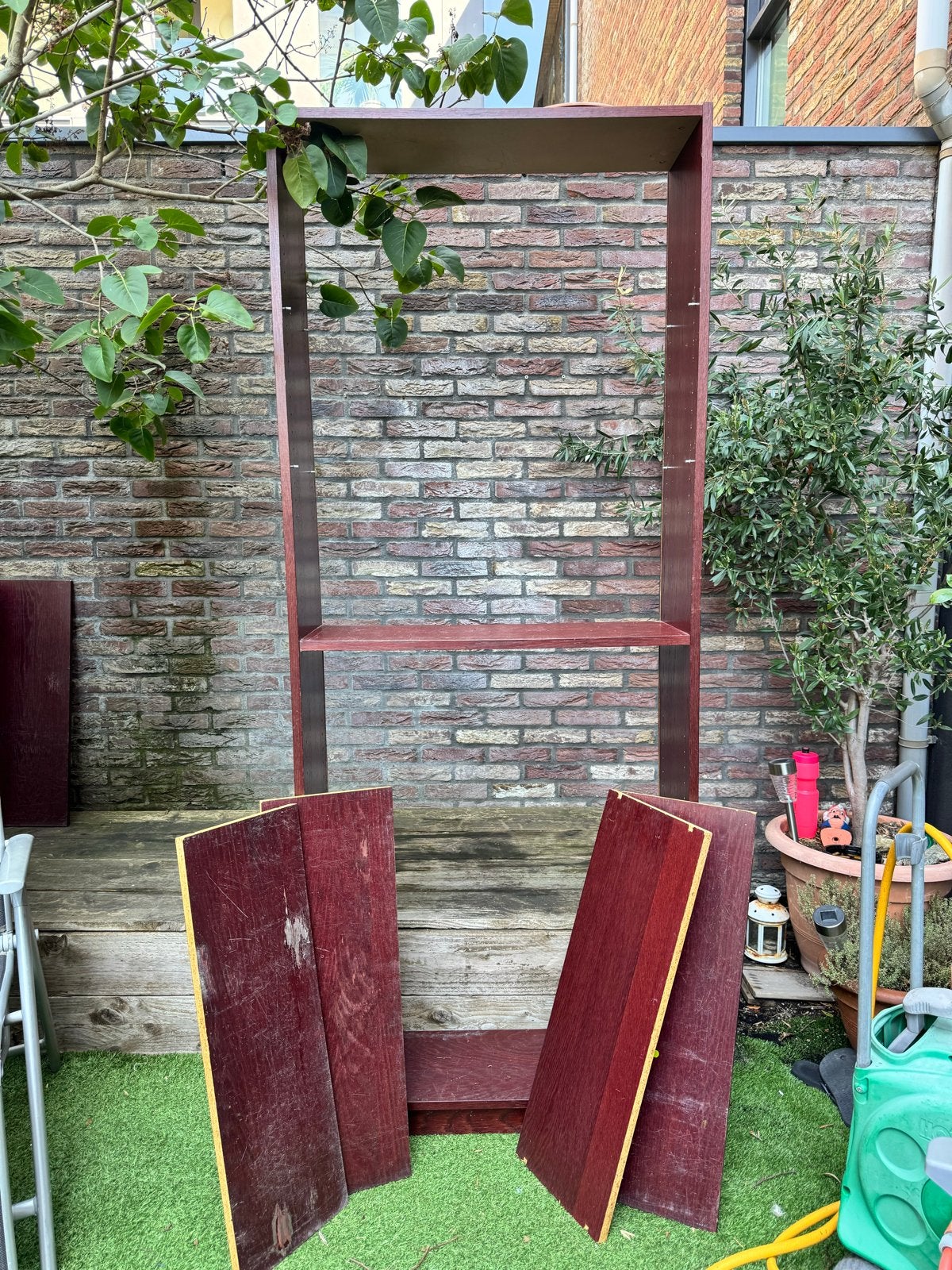 Ikea Billy Houten boekenkast/stellingkast - roodbruin, Ophalen, Met plank(en), Gebruikt, 50 tot 100 cm