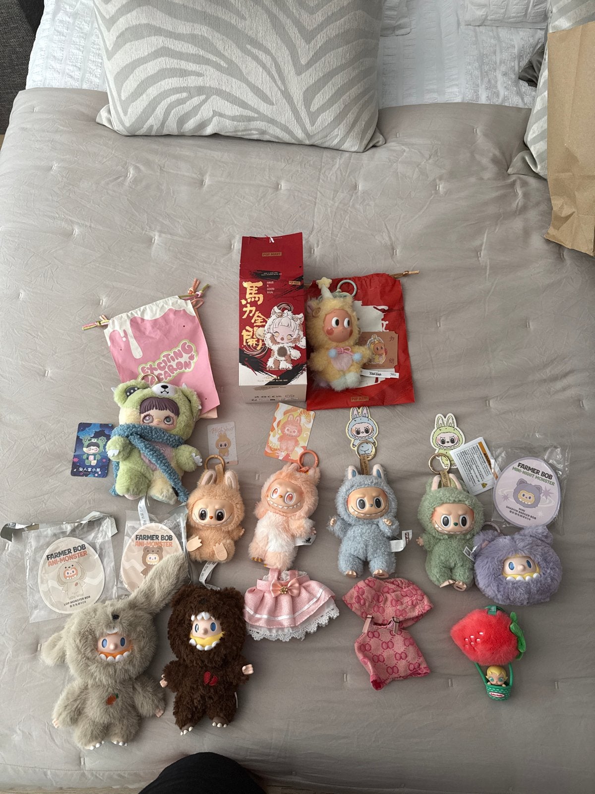 Diverse Pop Mart poppetjes: LaBubu, Farmer Bob, Chinees Nieu, Ophalen of Verzenden, Zo goed als nieuw