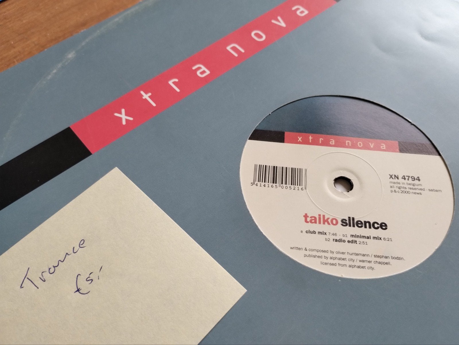 Taiko Silence - Xtra Nova Trance Vinyl (2000), Cd's en Dvd's, Vinyl | Dance en House, Gebruikt, Trance, EP, EP, Originele persing