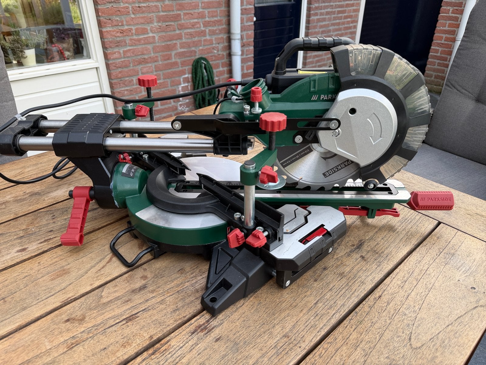 Parkside Afkortzaag nieuw met extra zaagbladen, Ophalen, 70 mm of meer, Nieuw, Afkortzaag
