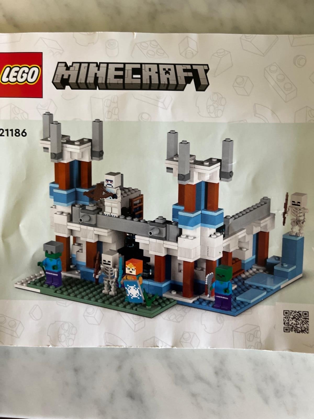LEGO Minecraft Het IJs Kasteel (21186) - Complete Set, Ophalen, Gebruikt, Minecraft, Lego