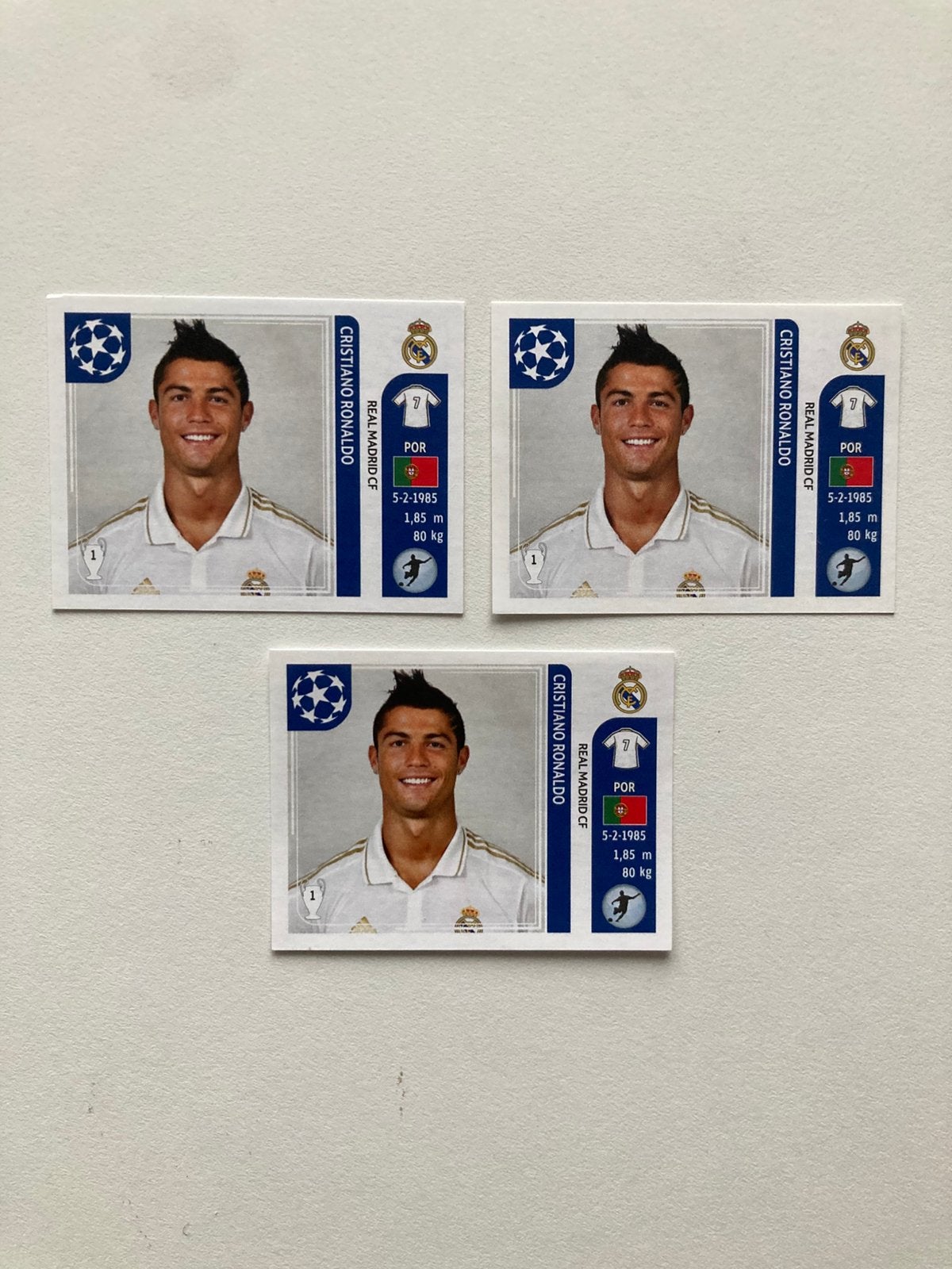 Panini Champions League 2011-2012 Sticker Cristiano Ronaldo, Verzamelen, Ophalen of Verzenden, Zo goed als nieuw, Buitenlandse clubs