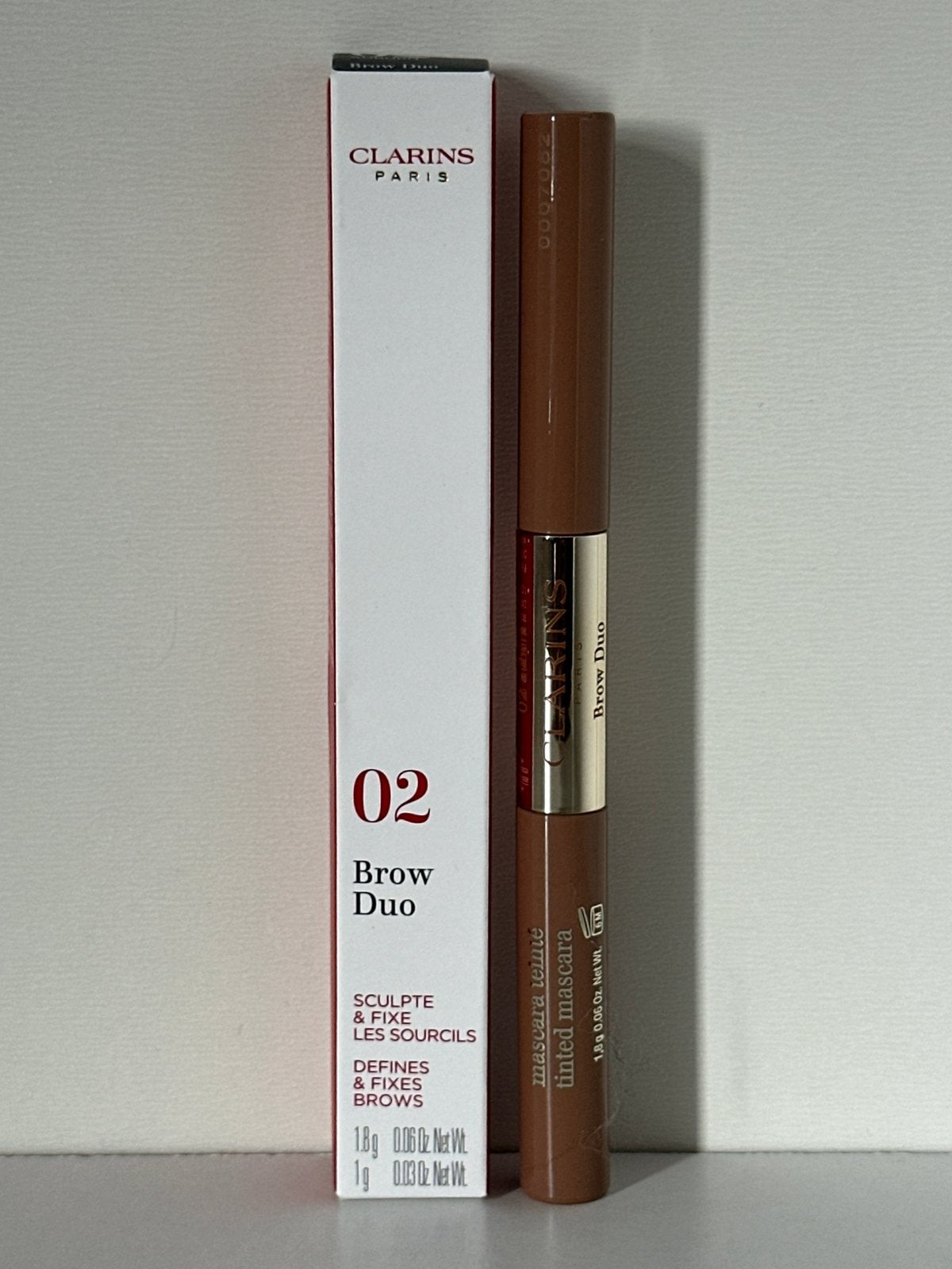 Clarins Brow Duo #02 Auburn#, Ophalen of Verzenden, Nieuw, Ogen, Make-up
