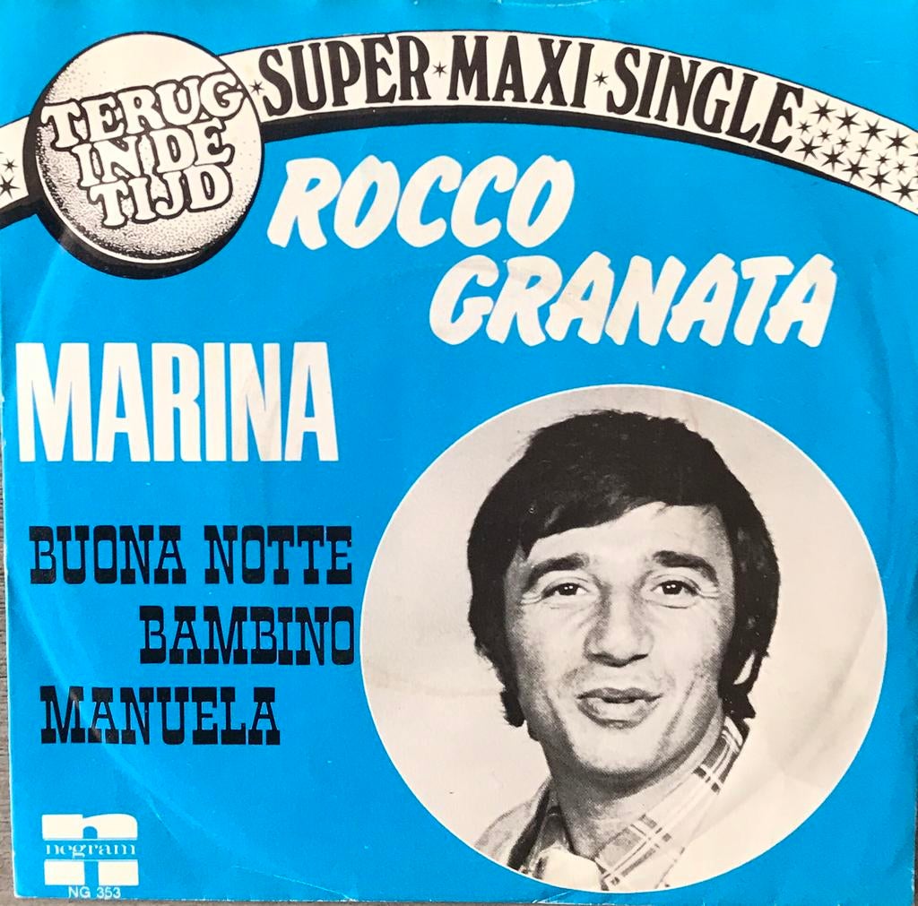 Rocco Granata -Terug in de tijd (Marina+2)NL(plaat ALS NIEUW, Verzenden, Single
