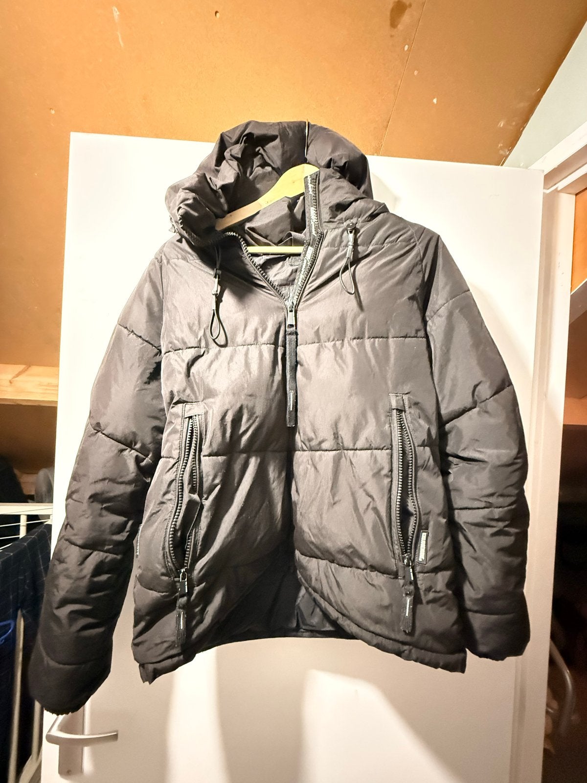 Khujo Winterjas dames - Maat M, Ophalen of Verzenden, Gedragen, Maat 38/40 (M), Zwart