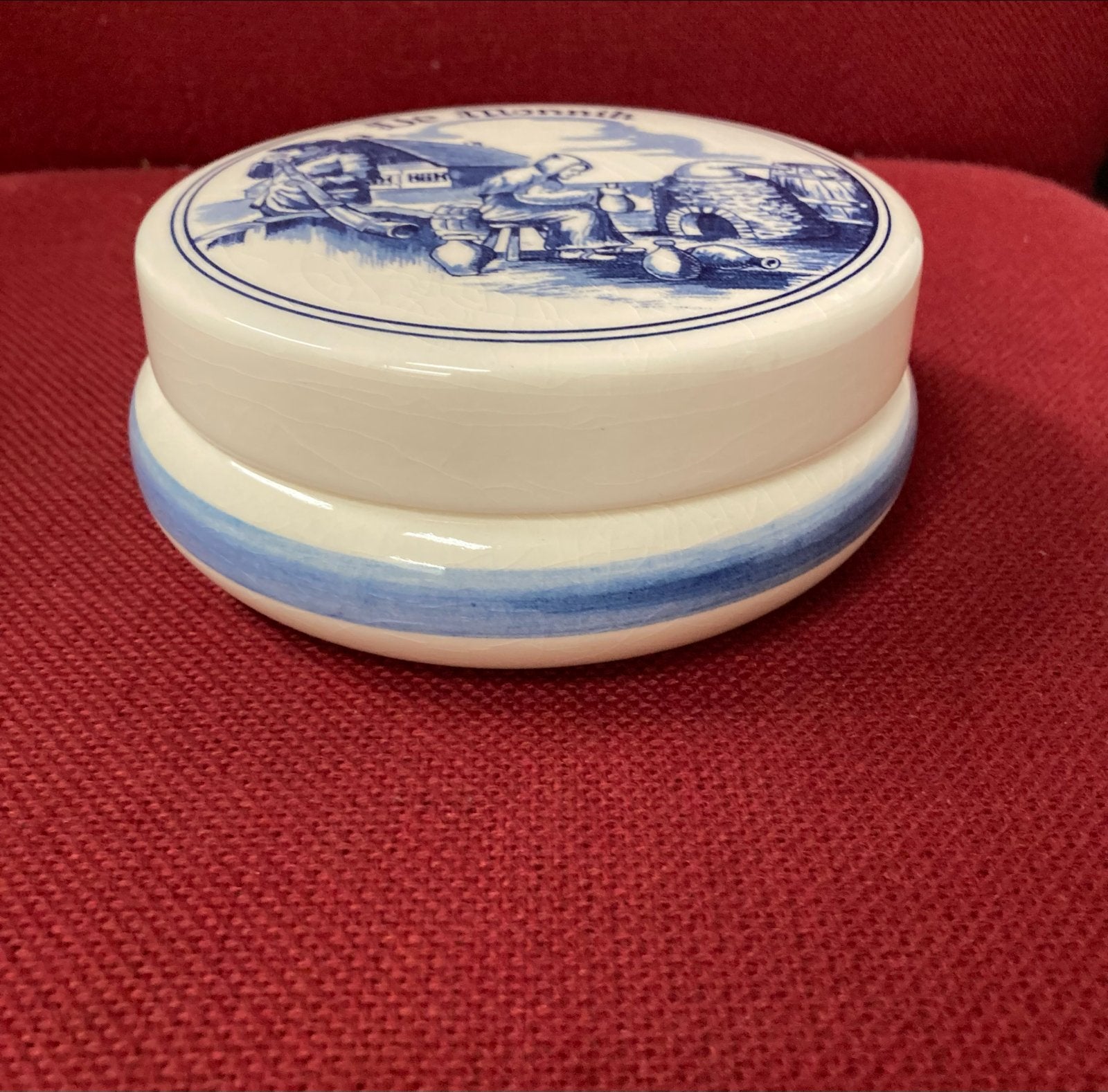 Delfts Blauw 'De Monnik' set: vaasjes, kan en doosje, Antiek en Kunst, Ophalen