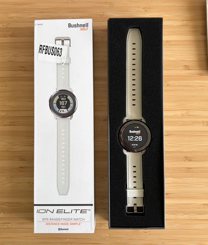 Bushnell Ion Elite golf gps horloge, Wit, Ophalen of Verzenden, Zo goed als nieuw, Waterdicht
