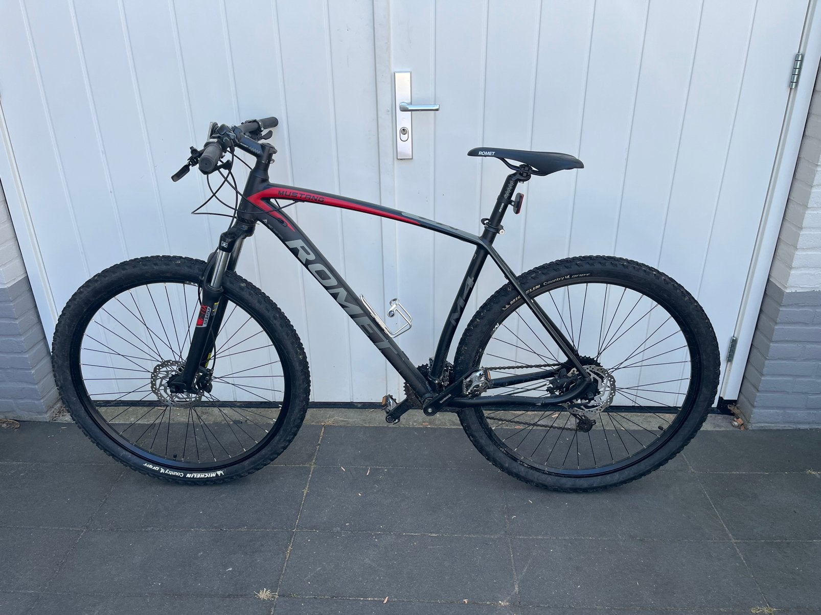 Romet M4 Mustang XC 29 inch mountainbike – 27 versnellingen, Vering, Meer dan 20 versnellingen, Schijfrem, Ophalen