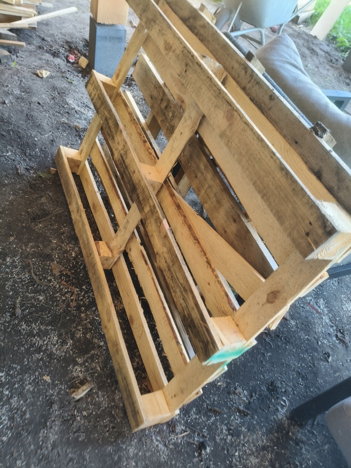 Gratis Pallets - Ook Kapotte voor Houtkachel, Ophalen, Gebruikt, 50 mm of meer, Pallet
