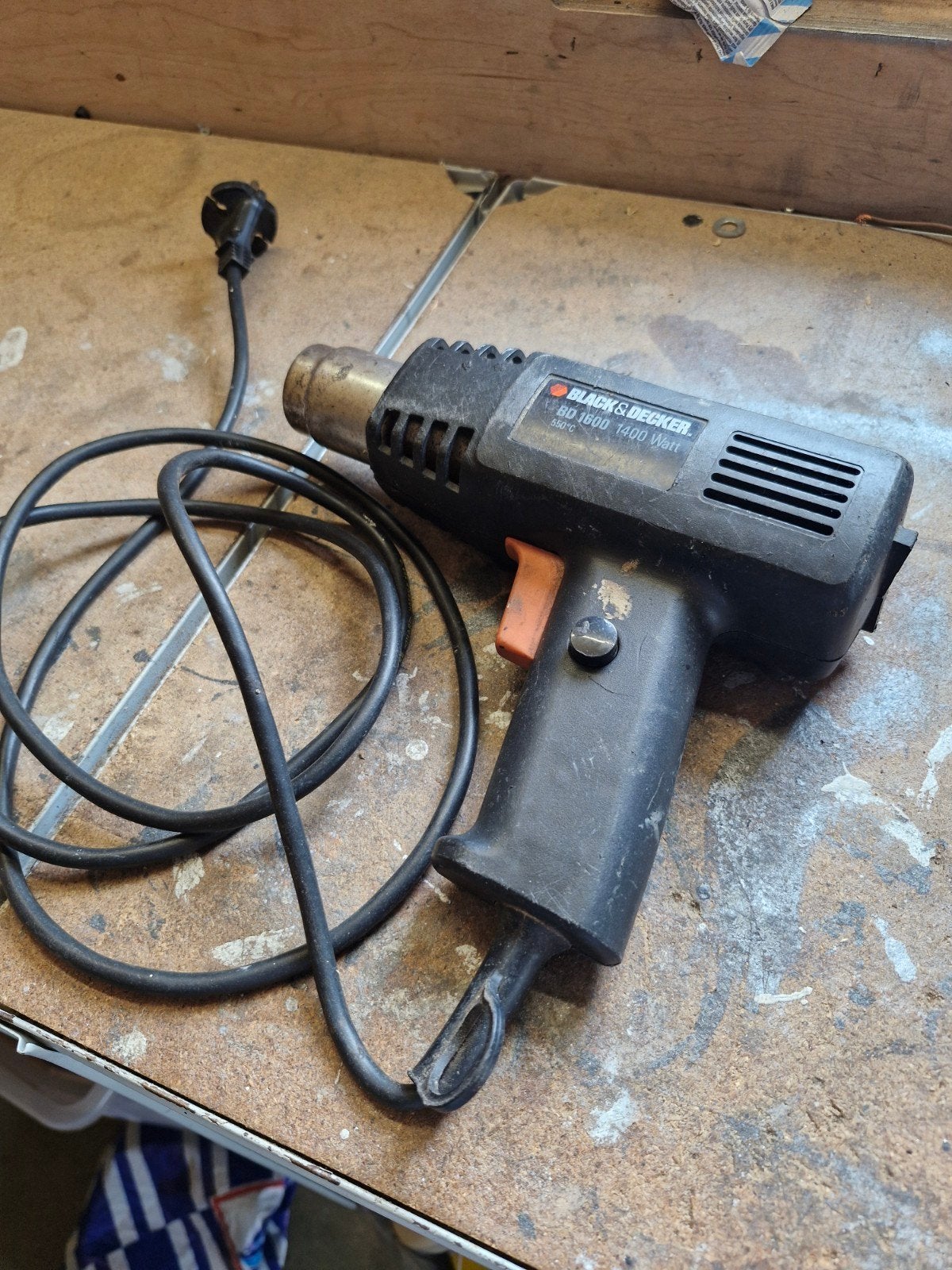 Black & Decker BD 1600 heteluchtpistool 1400W, Ophalen of Verzenden, Gebruikt, Overige typen