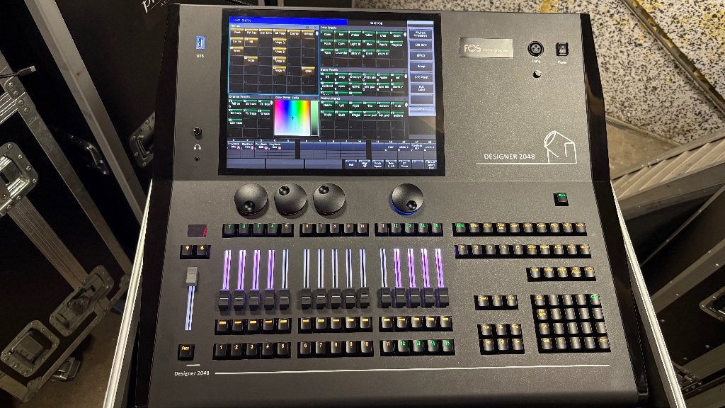Fos Designer 2048 lichttafel incl flightcase, Ophalen, Zo goed als nieuw, Licht, Geluidgestuurd