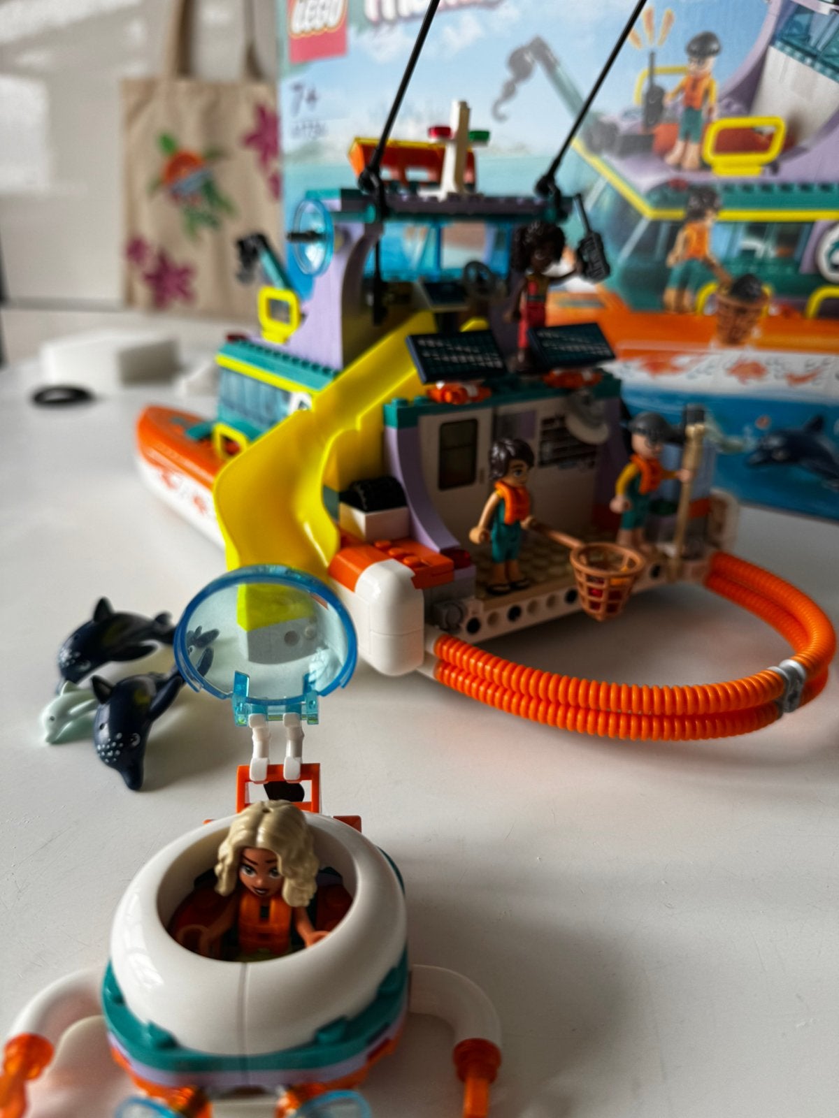 Lego friends reddingsboot op zee nummer 41734, Ophalen, Compleet, Lego, Friends