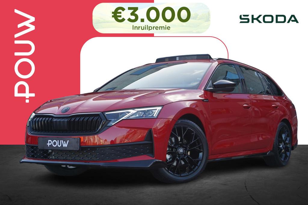 Skoda Octavia Combi 1.5 TSI 150pk DSG MHEV Sportline Tour |, Auto's, Skoda, 1498 cc, Euro 6, 4 cilinders, Leder en Stof