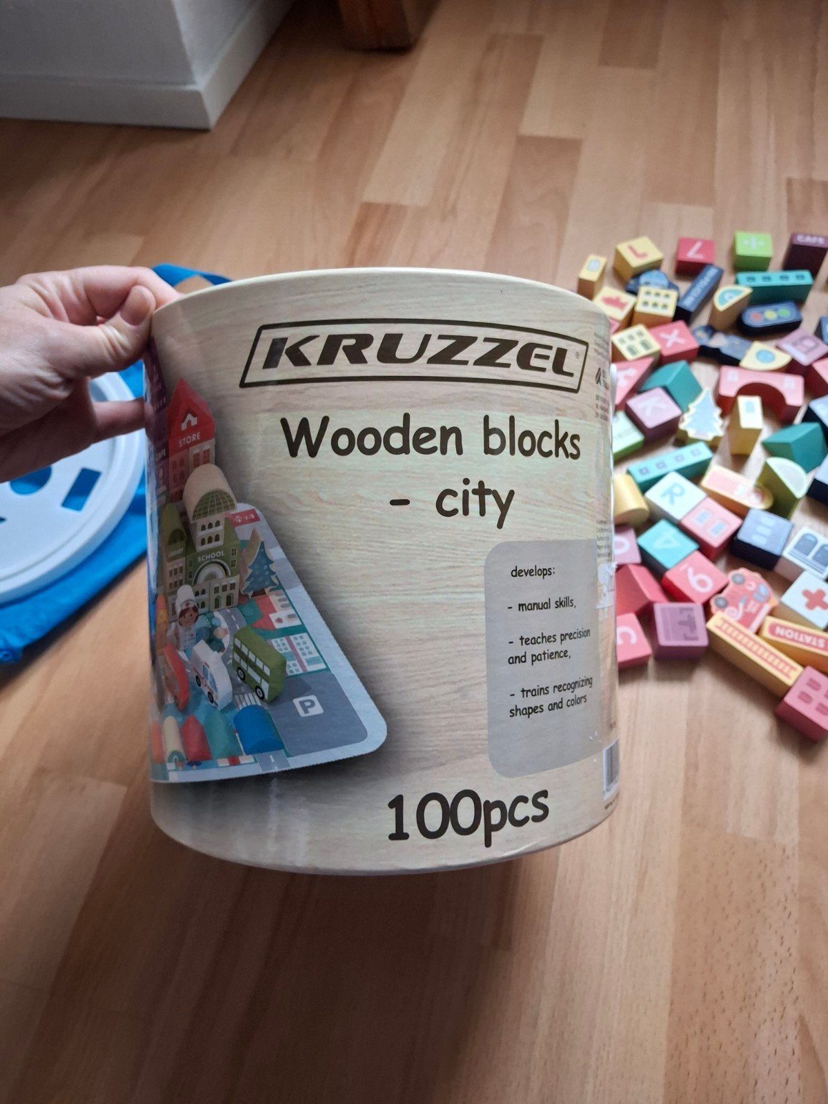 Kruzzel houten blokken, 100 stuks, Ophalen of Verzenden, Zo goed als nieuw, Overige merken